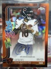 2025 Topps Chrome Caleb Williams FSA-CW Future Stars On Card Auto! /25 CLEAN