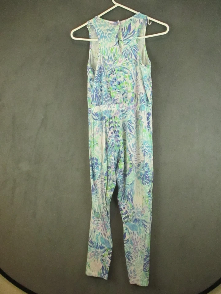 Mono Lilly Pulitzer Niñas Grande 12-14 Floral Sin Mangas Una Pieza 001524 Foto 4 de 4