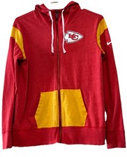 Nike NFL Kansas City Chiefs Women s Full Zip Jacket Hoodie Medium Red Gold