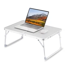 SUVANE Foldable Laptop Table Bed Desk Picnic Tray Portable Gray - 80 Characters 
