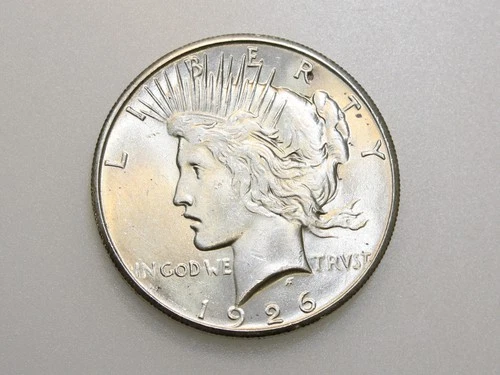 1926-P $1 PEACE SILVER DOLLAR CH/GEM BU