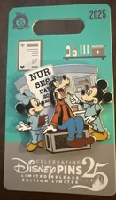 NEW - Disney Parks 2025 Nurses Day Pin Limited Release - Mickey Minnie Goofy