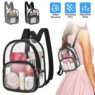 Clear Backpack Stadium Approved PVC Transparent Shoulder Bag Handbag Waterproof