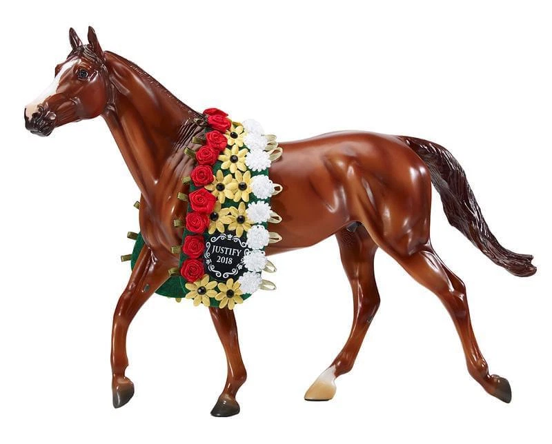 Breyer Model Horse Holiday Ornament Justify Red Jockey
