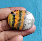 Aaa Natural Bumble Bee Jasper Oval Shape Cabochon- Sku-B145