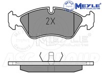 Meyle Bremsbelagsatz, Vorderachse Mit Anti Quietsch Platte 025 211 9017