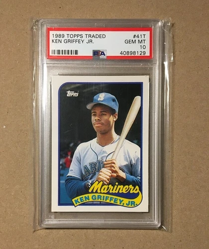 1989 TOPPS TRADED Ken Griffey Jr. PSA 10 ROOKIE CARD New Psa Label RC