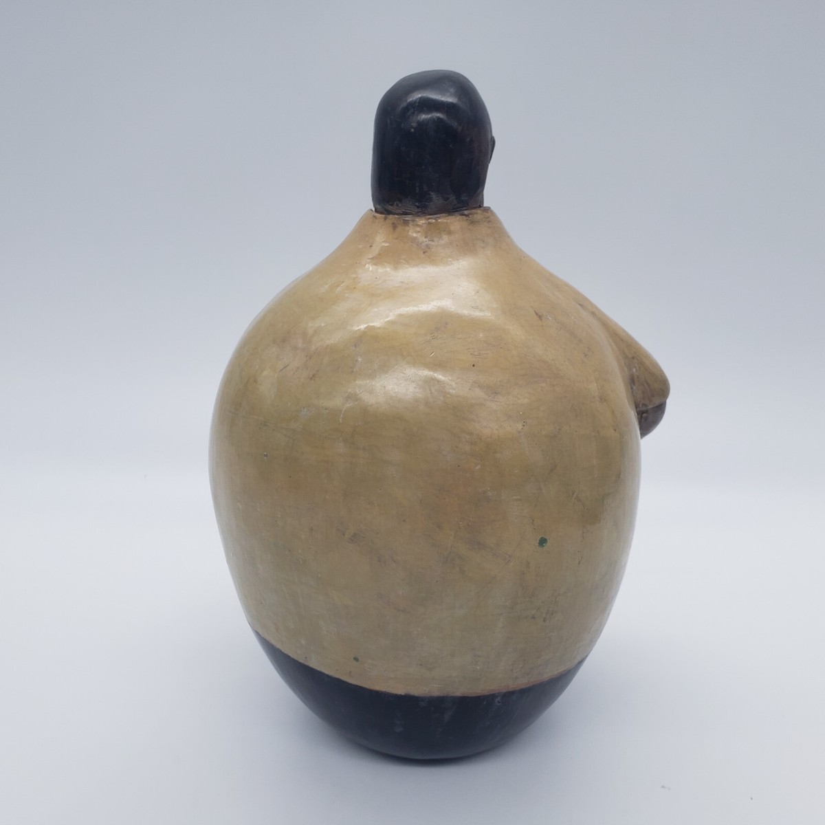 工芸品 Peruvian chulucanas pottry man VINTAGE: Authentic Chulucanas, PERU Handmade Clay Pottery