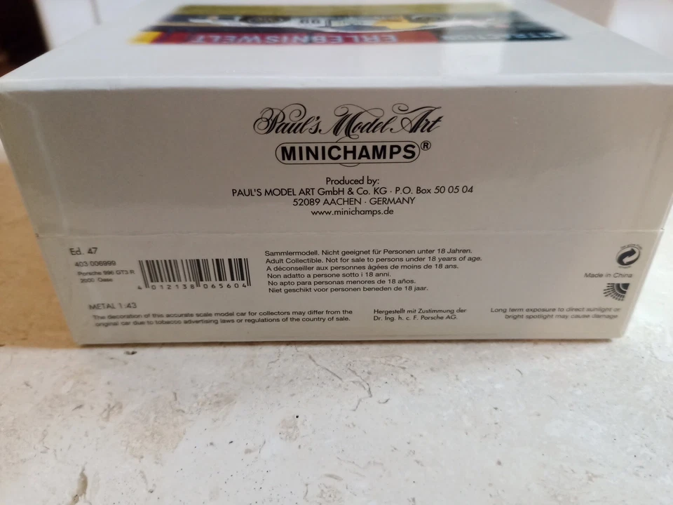Minichamps 1/43 Porsche 996 GT3 R PZK "Oase" - 2000 edizione limitata - Immagine 3 di 4