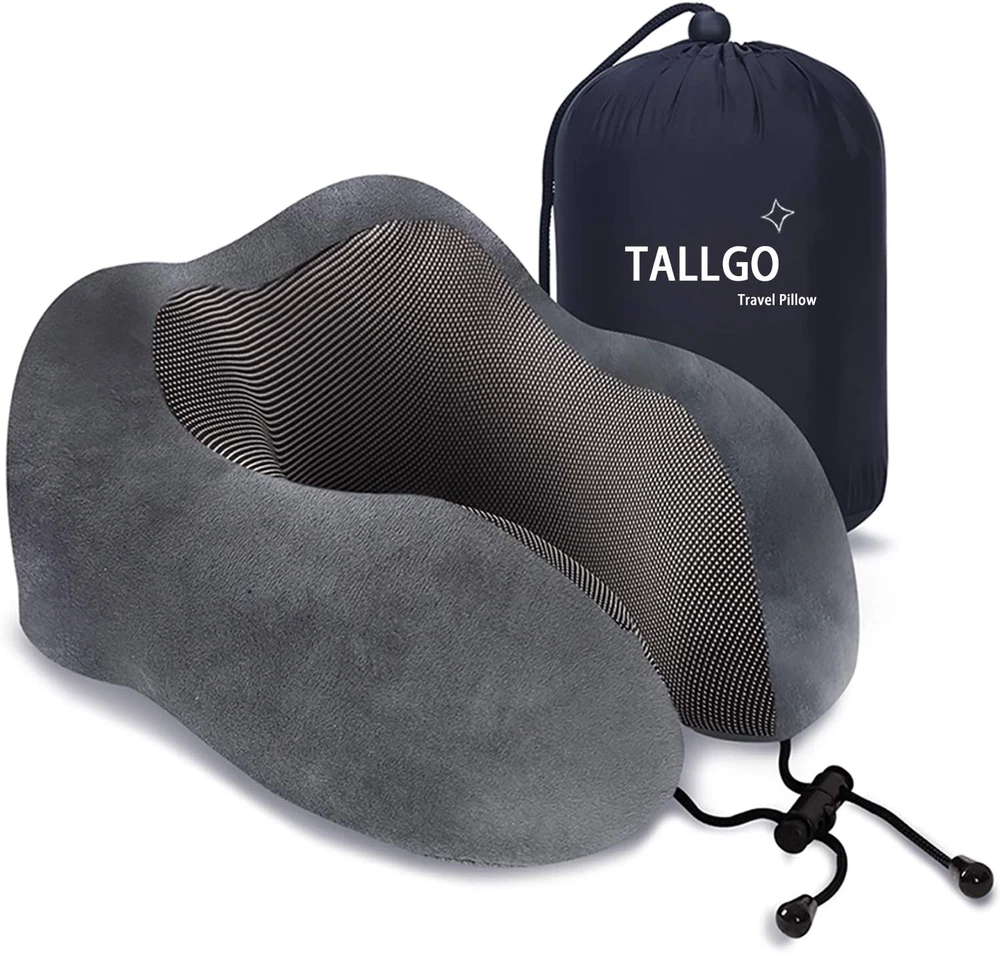 Travel Pillow, Best Memory Foam Neck Pillow Head Support Soft Pillow for Sleepin