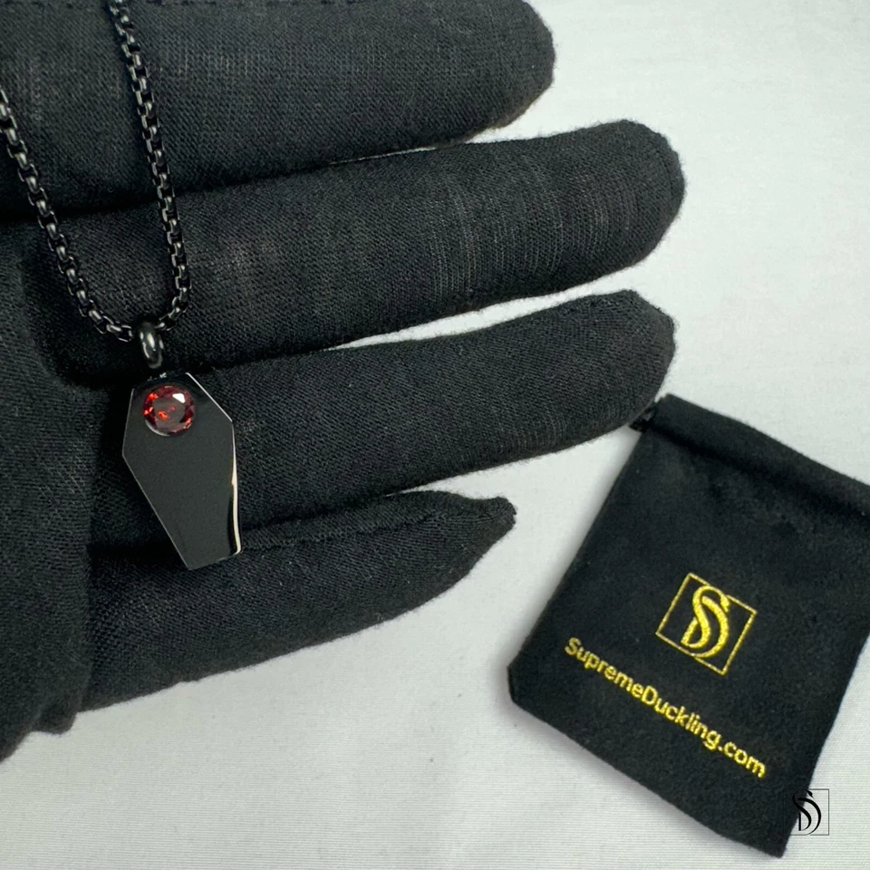 Amulet Of Fury - OSRS Inspired Gem Stone Keepsake Runescape Pendant Necklace - Image 3 of 4