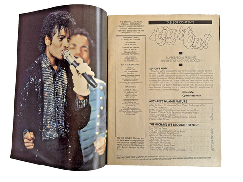 MICHAEL JACKSON 1984 Right On! Vintage Super Special Magazine Vinyl Record Album - Picture 4 of 24