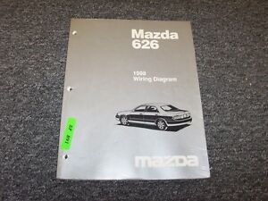 1998 Mazda 626 Sedan Electrical Wiring Diagram Manual Book ES DX LX 2