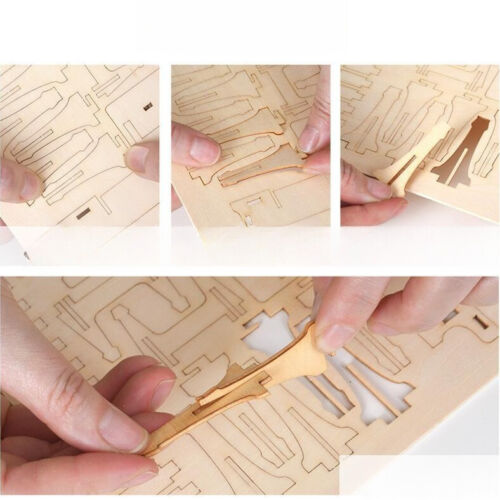 Puzzle 3D giocattoli legno fai da te auto classica giunzione auto regali compleanno per bambini - Foto 4 di 6