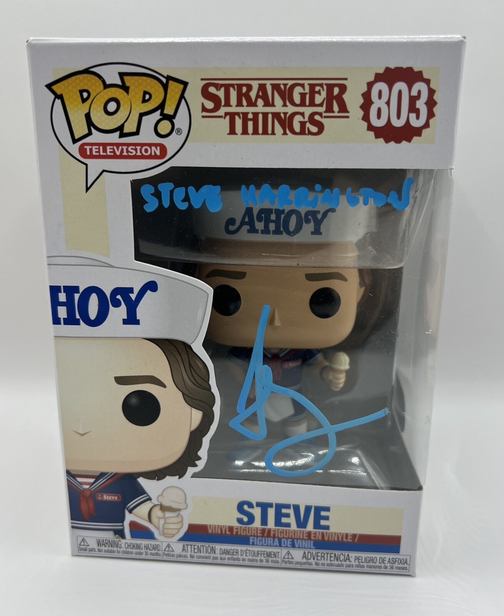 JOE KEERY SIGNED STRANGER THINGS STEVE FUNKO POP WITH CHARACTER