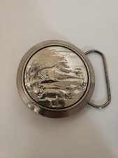 Vtg 1977 Great American Buckle Co. Men's/Women's Fish Belt Buckle Serial No. 528