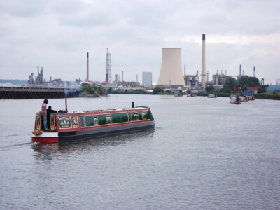 Foto 6x4 Konvoi von Booten verlassen Hafen Ellesmere entlang Schiff Kanal Boote ab c2010