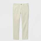 New! Men's Goodfellow Slim Fit Ivory Chino Pants 36 Length