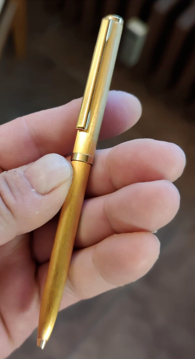 🔴REXPEN TOZ PENKALA Zagreb, MADE IN CROATIA ballpoint pen Gold