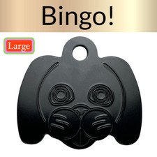 Custom Engraved Dog Tags Personalized Dog Collar Pet Tags Engraved BLACK PUPPY