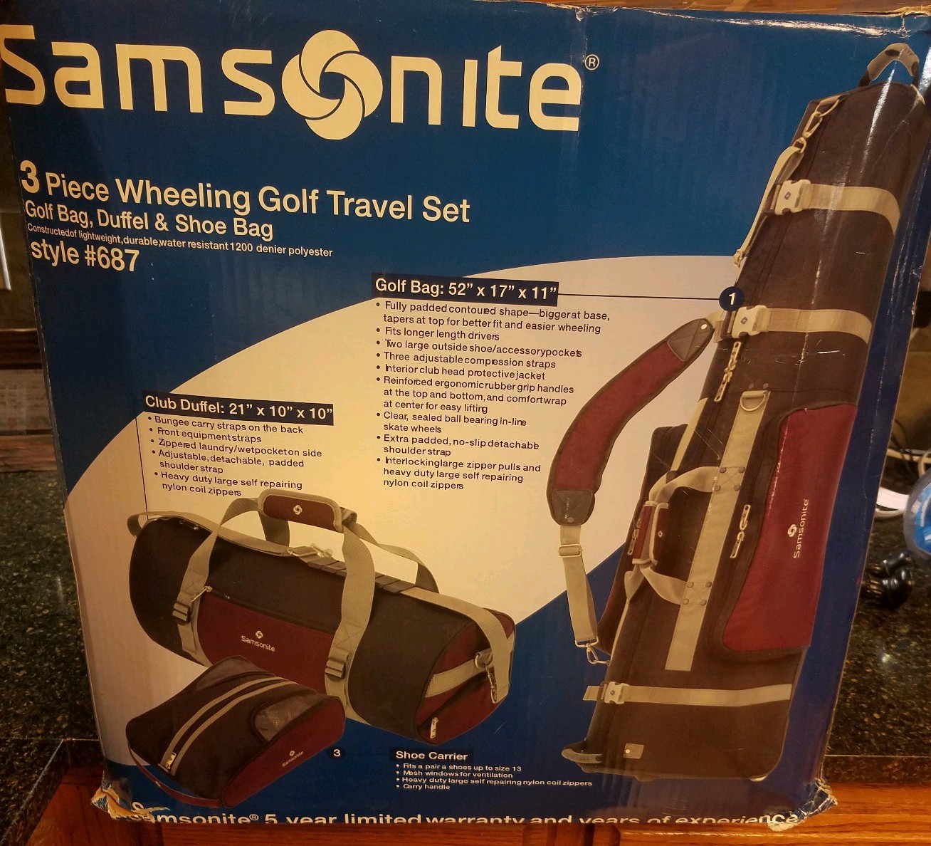 samsonite soft golf travel bag