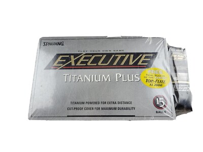 Spalding Executive Titanium Plus Golf Balls from 1999 White 15pk w/ Bonus XL2000
