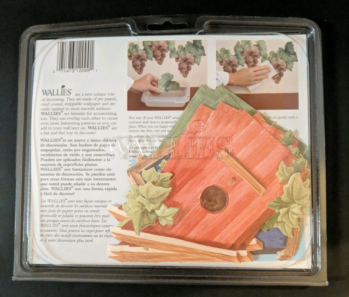 Garden Birdhouse 25 New Wallies Red Blue Green Houses Birds Border Deco Crafts 