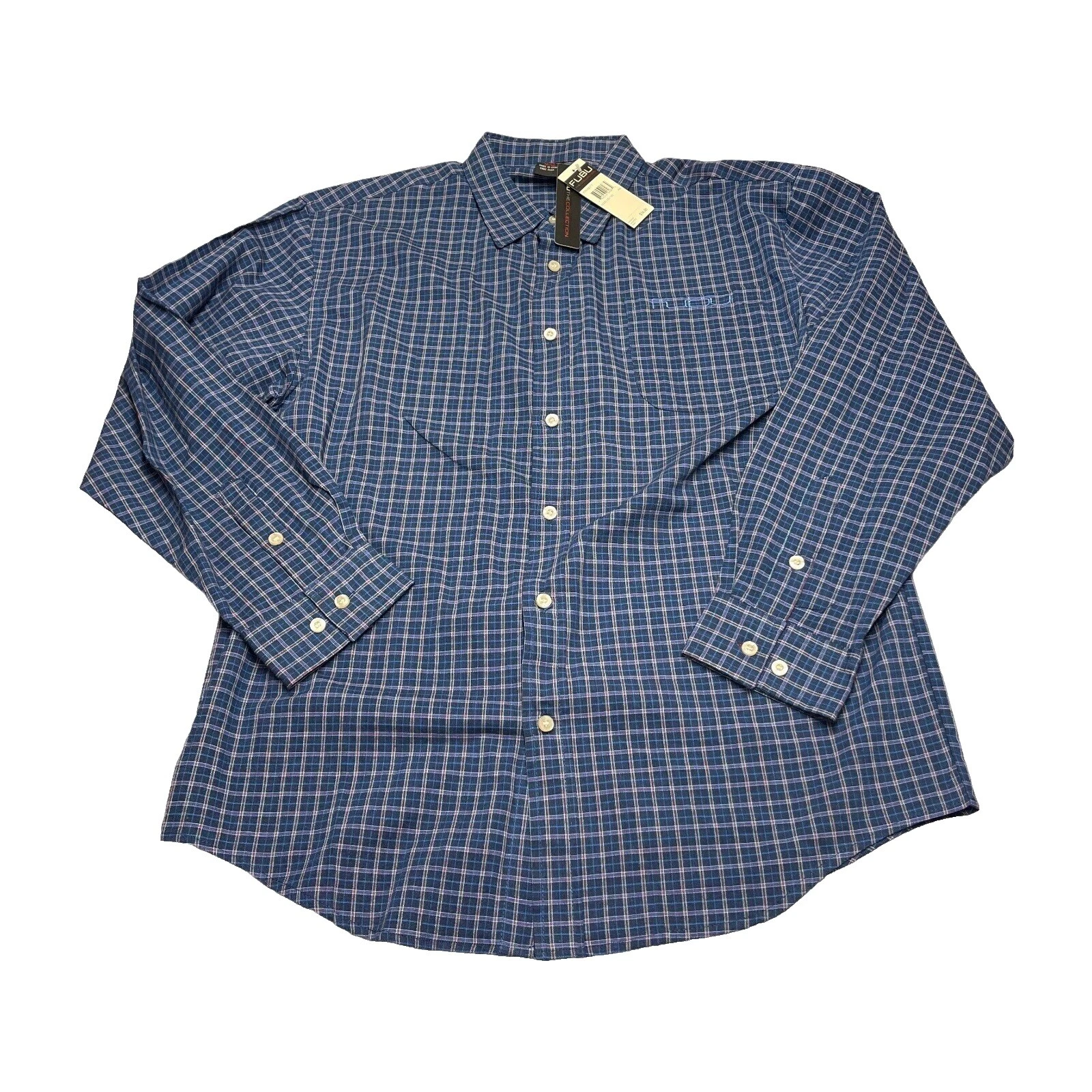 FUBU 100% Algodón Camisas de vestir para hombres