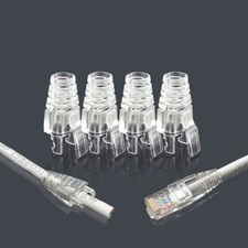 30pcs 6.5mm RJ45 Connector Caps Cat5e Cat6 RJ45 Plug sheath Strain Relief Boots