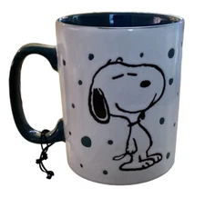 Peanuts Snoopy Teal Freckled Joy Stoneware 17 oz Mug