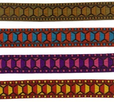 3/4 Inch wide woven jacquard ribbon 5 Yards