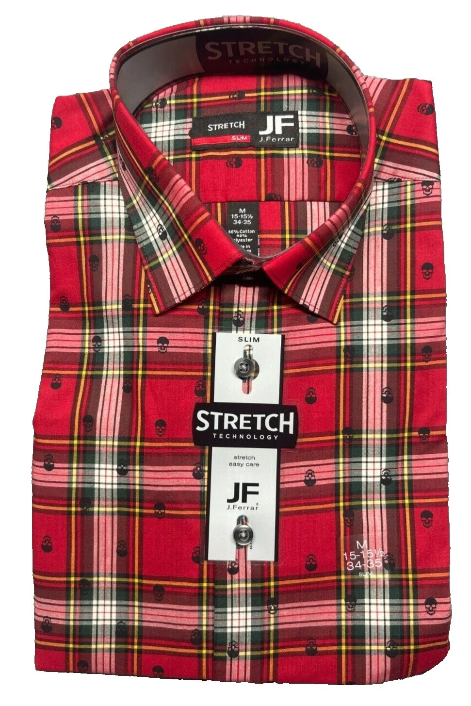 Camisas de vestir para hombres J. Ferrar cuadros Regular