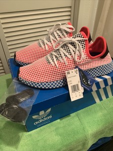adidas deerupt solar red bluebird