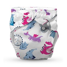 Charlie Banana 1 Pack Reusable Adjustable Cloth Diaper, One Size - Lady Dragon