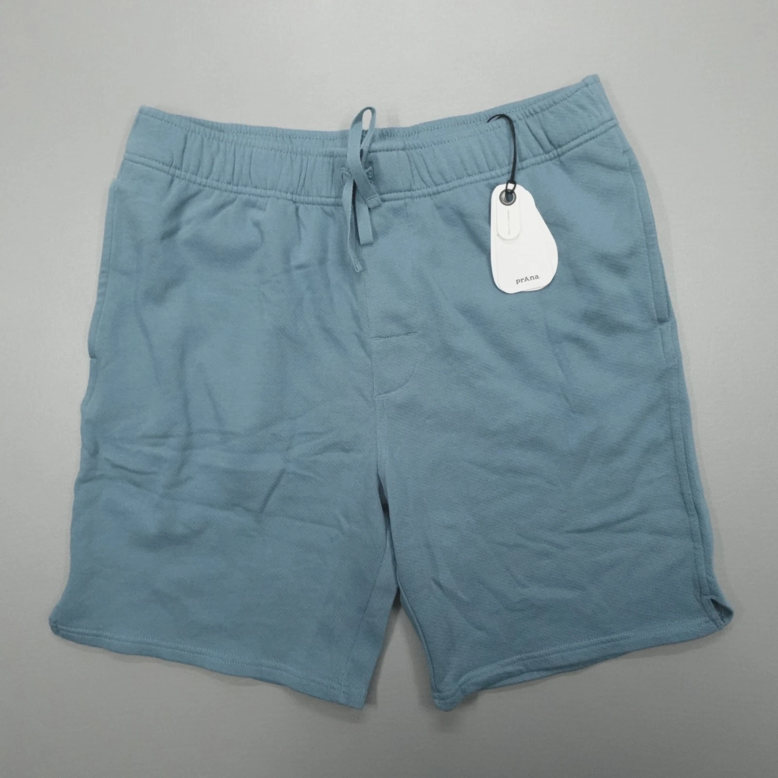Prana Men's North County Short High Tide 100% Cotton Soft Brushed Blue 7" Inseam