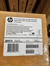 HP Q8921A 36” x 100’ Instant-Dry Satin Photo Paper 235gsm Roll – New