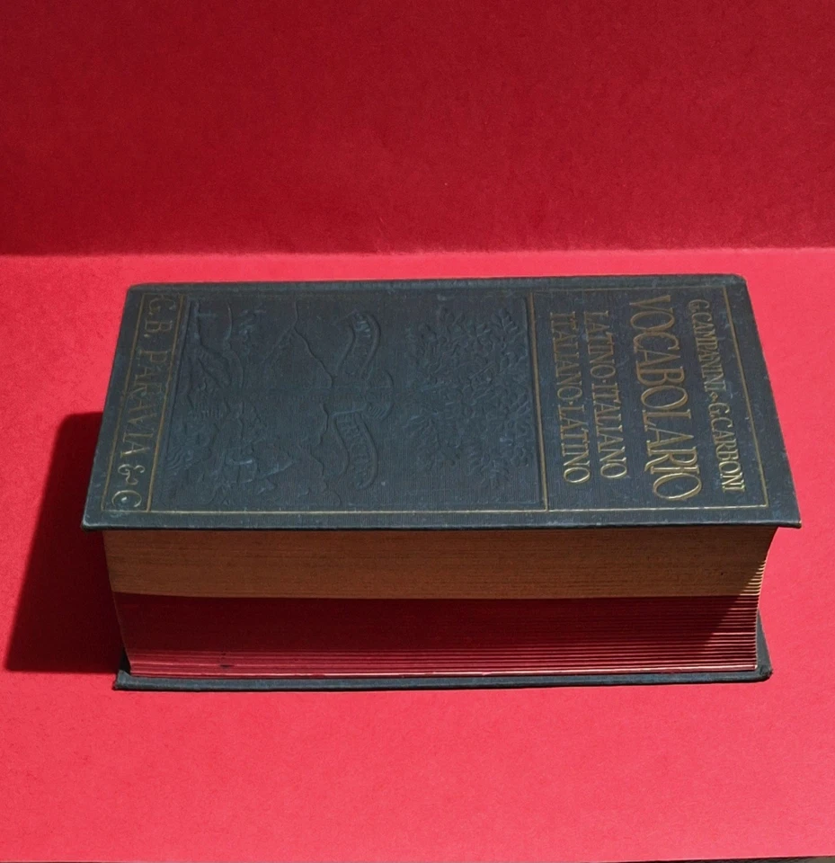 Vocabolario LATINO - ITALIANO di Campanini e Carboni,  PARAVIA 1938, 2' Edizione - Immagine 4 di 4