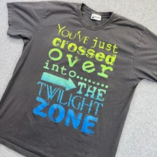 Disney Parks Twilight Zone Tower Of Terror T-Shirt Adult Medium M Y2K Grey Read