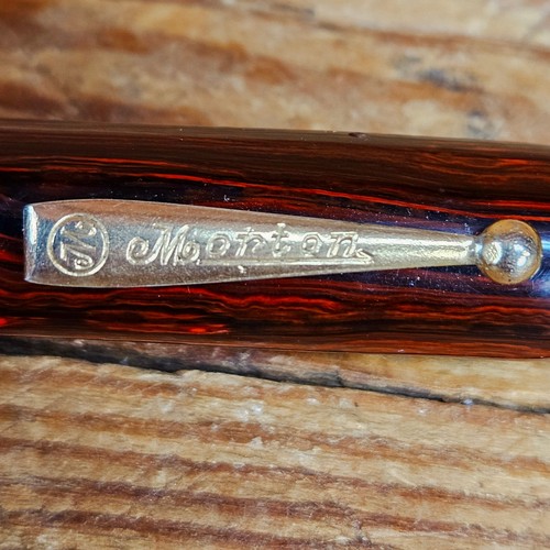 Vintage Antique 14k Gold Morton Oversized #8 W Case Fountain Pen Red Hard Rubber - Picture 14 of 23