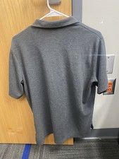 Nike Jordan Polo Shirt Short Sleeve Embroidered Jumpman Gray Men Sz M CV8464060