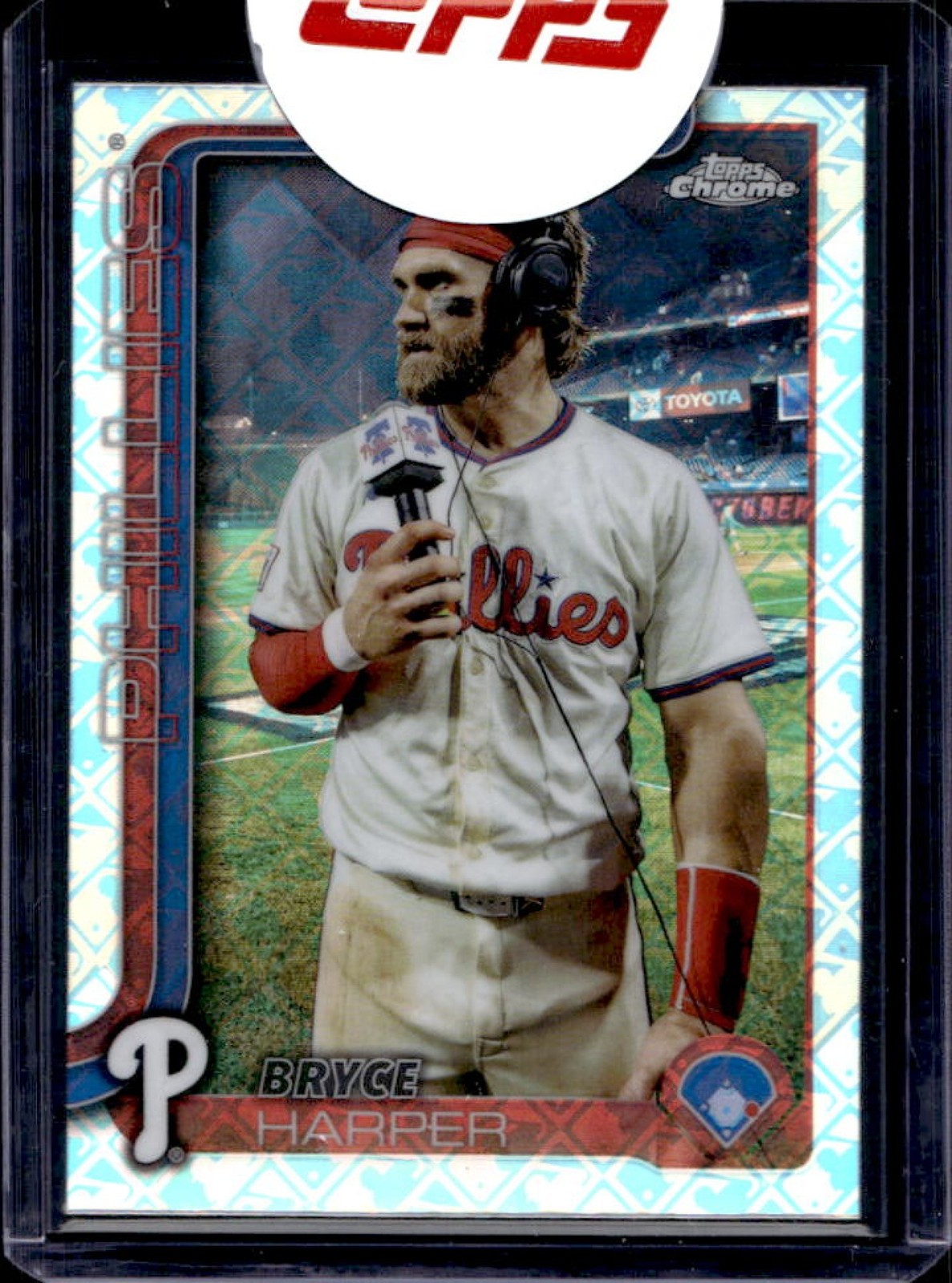 2025 Topps Chrome LogoFractor Bryce Harper Image Variation #150 Phillies