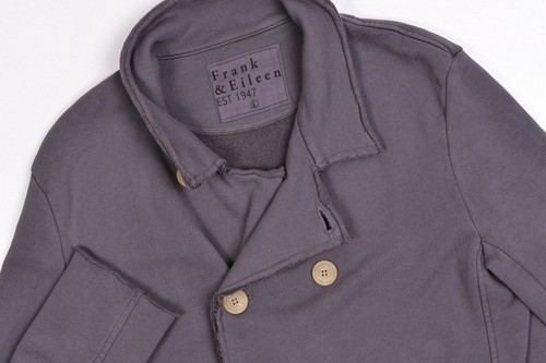 Frank & Eileen Belfast Triple Fleece Sweatshirt Peacoat in Elephant Large