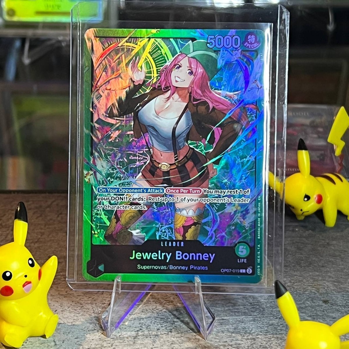 Jewelry Bonney OP07-019 ONE PIECE Tcg Card Game NM GREEN Leader | eBay