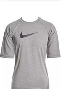 Nike Boys' Heather Hydro Half Sleeve Rash Guard Size S New With Tags