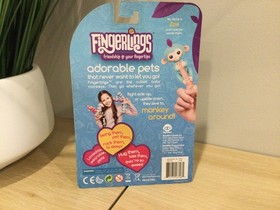 New ZOE Turquoise Blue Baby Monkey Fingerlings Interactive Toy