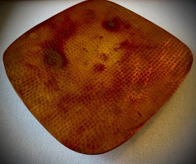 Vtg ROOST San Francisco 10'' Square Hammered Copper Decorative Plate Tray Dish