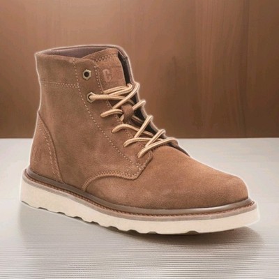 NEW Men's (CHOOSE SZ) CAT CATERPILLAR Narrate Workboot Dachshund Suede Leather