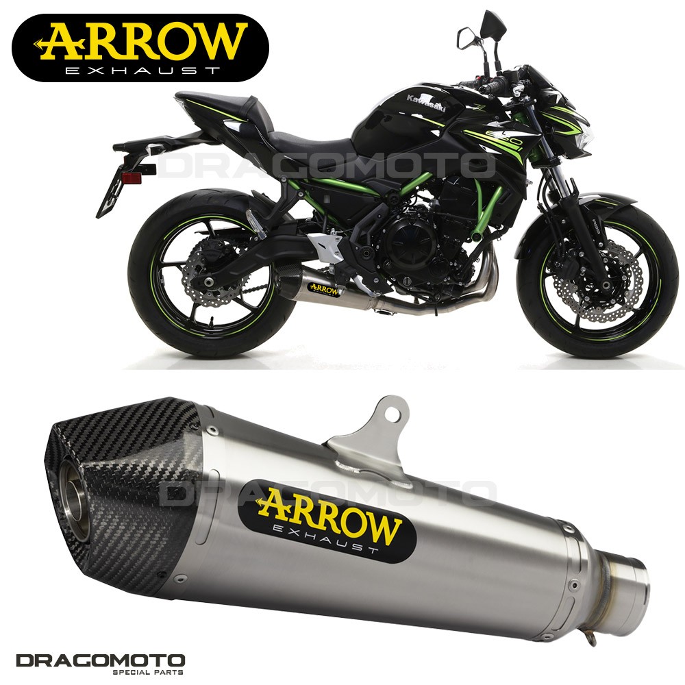 Silencieux ARROW X-KONE pour moto KAWASAKI Z 650 des années 2019 et 2020