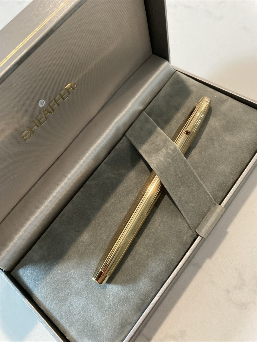 Sheaffer Imperial 440 Gold Electroplated Fountain Pen 14K Inlaid