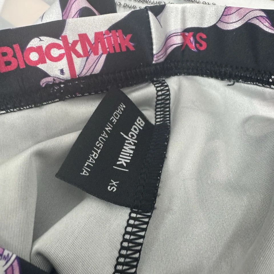 BlackMilk Flying Pink Unicorn Leggings Black XS X-Small - Image 3 of 3